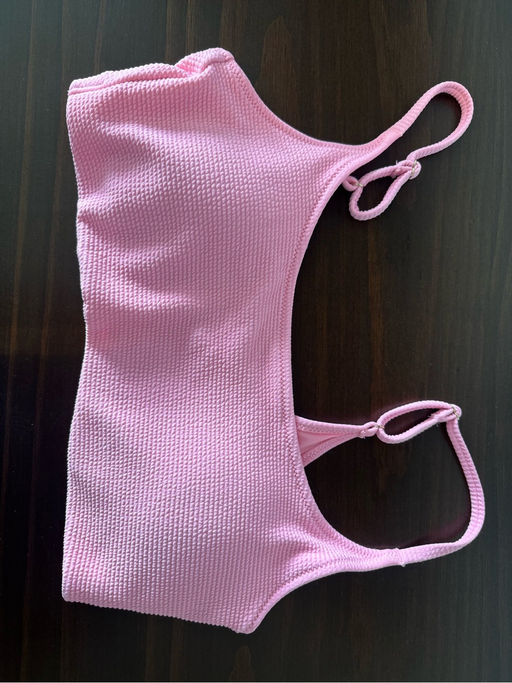 Old Navy Light Pink Textured Women’s One-Piece Swimsuit